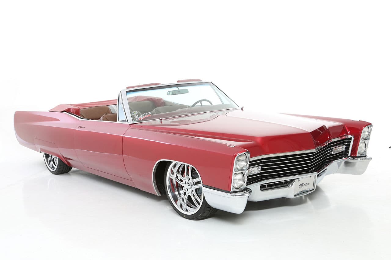 Front view of 1967 Cadillac Coupe DeVille with wheels