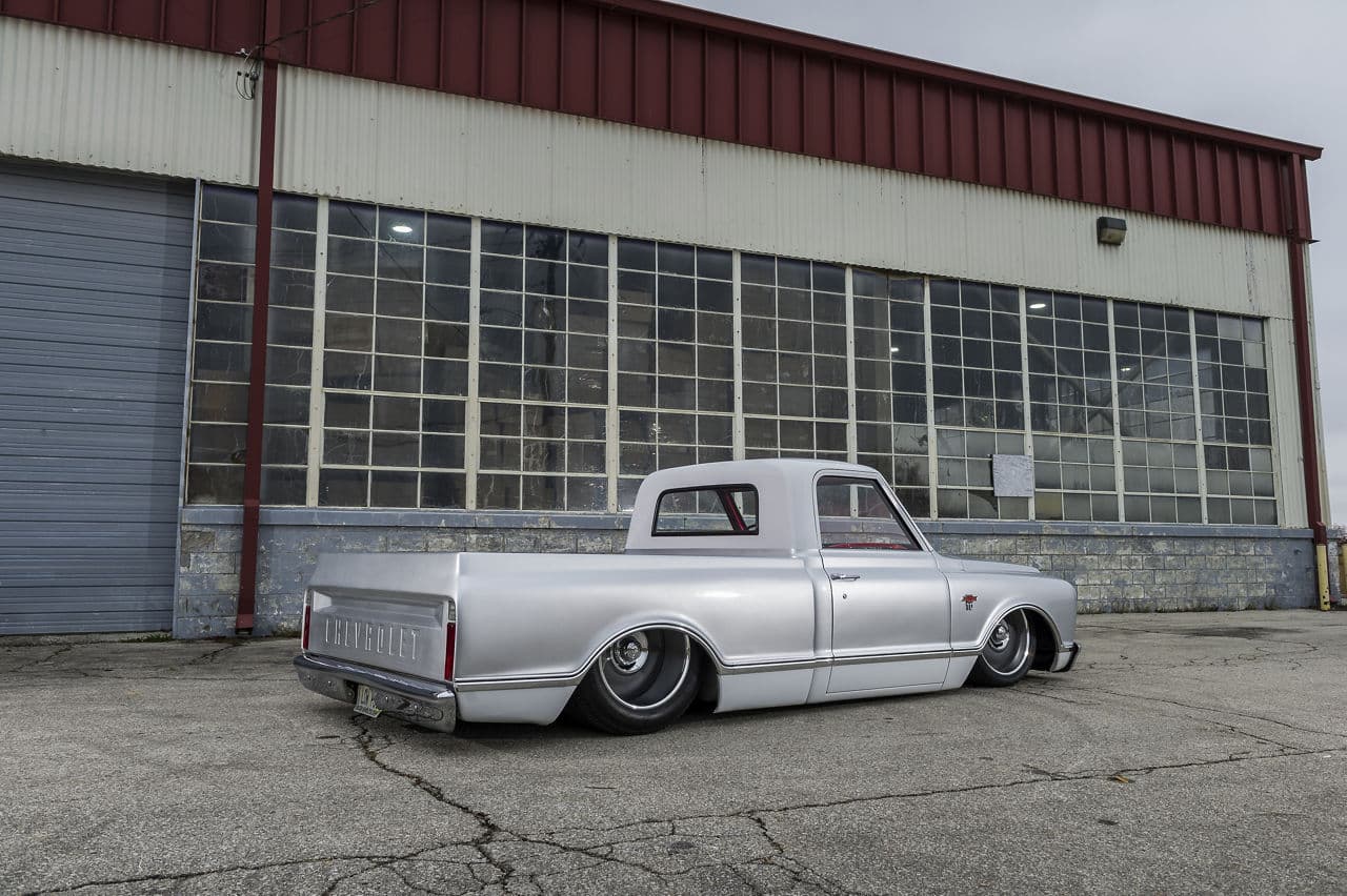 Front view of 1967 Chevrolet C10 with wheels