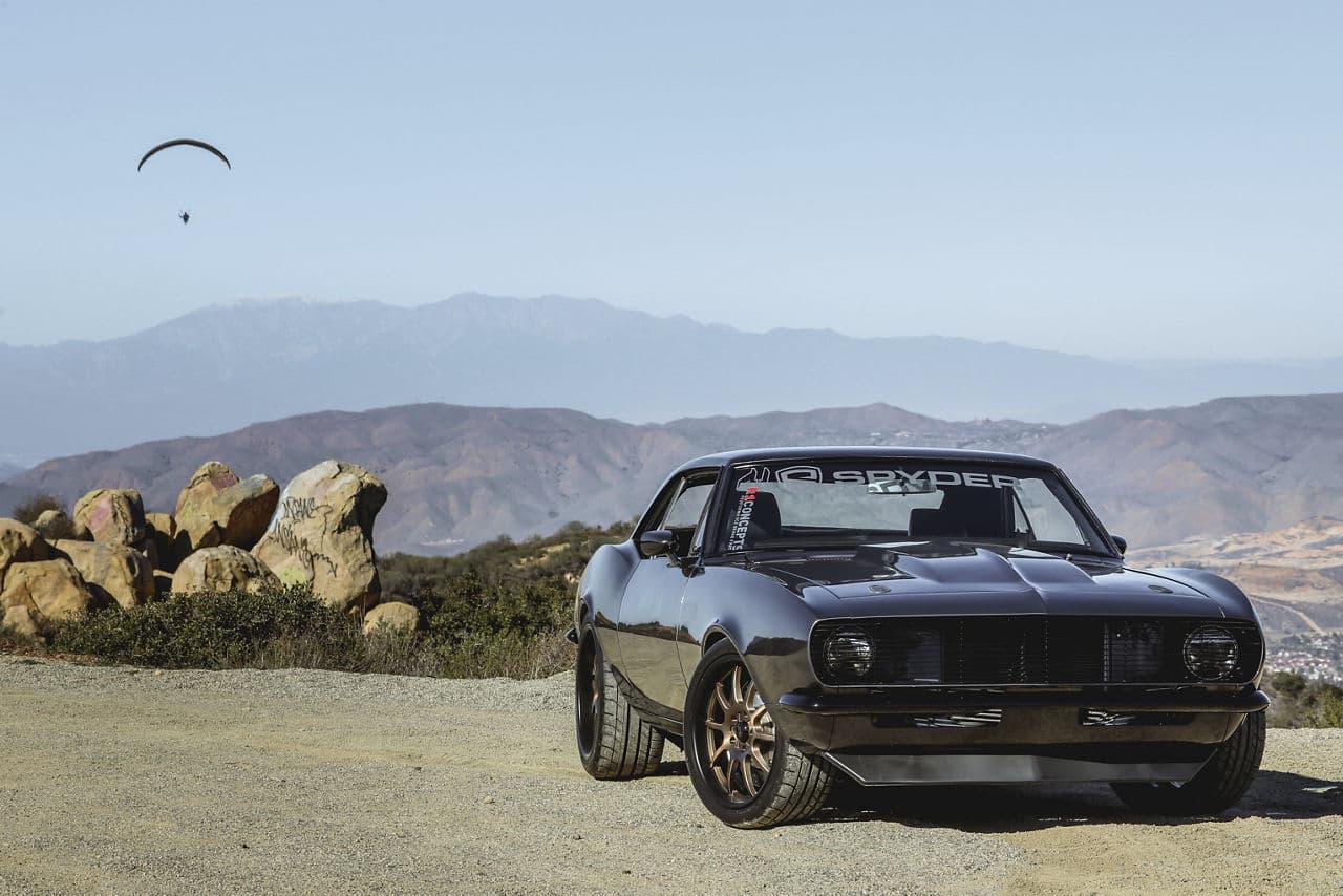 Front view of 1967 Chevrolet Camaro with wheels