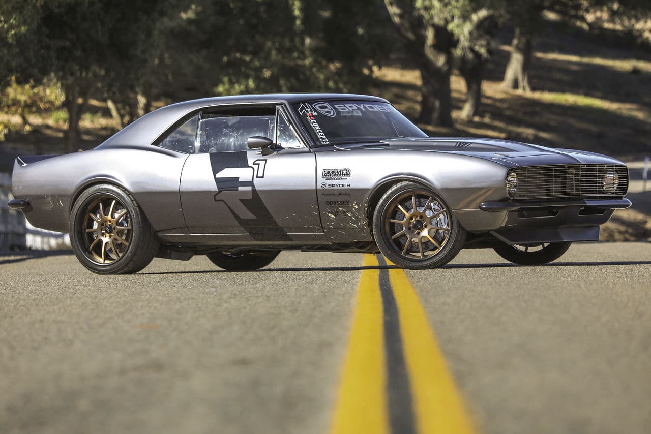 Interior of 1967 Chevrolet Camaro with wheels