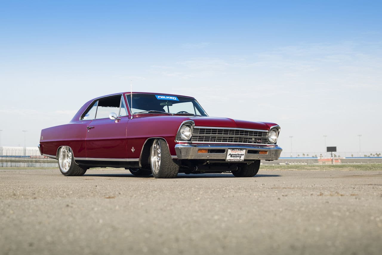Front view of 1967 Chevrolet Nova with wheels