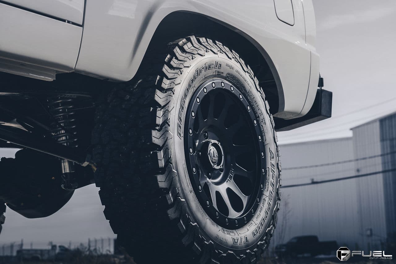 Side profile of 1967 Ford Bronco with wheels