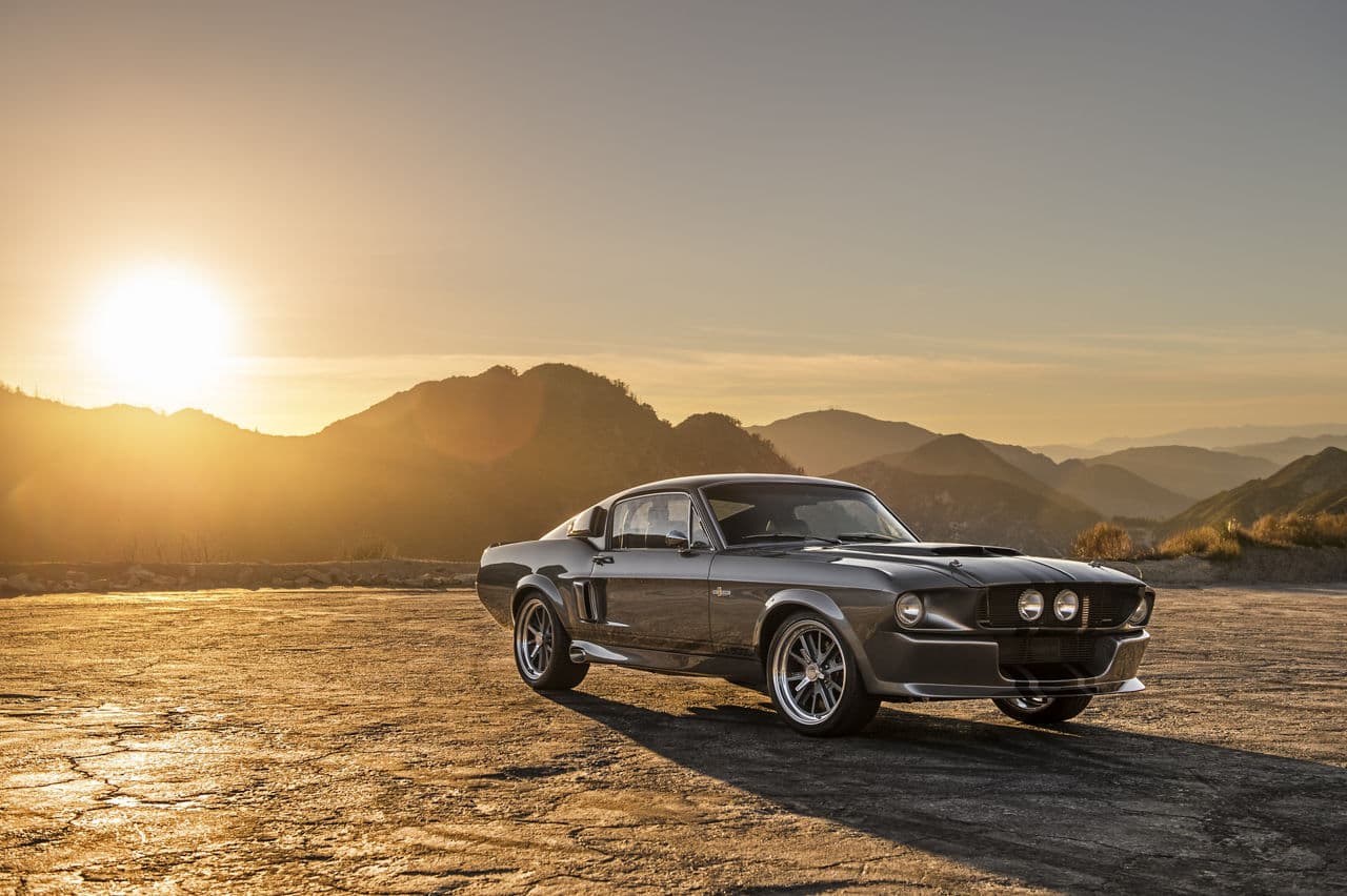 Front view of 1967 Ford Mustang GT500 with wheels