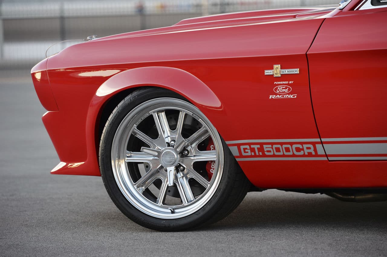 Interior of 1967 Ford Mustang GT500 with wheels