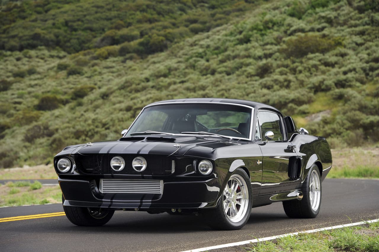 Front view of 1967 Ford Mustang GT500 with wheels
