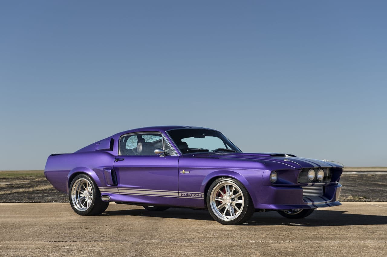 Interior of 1967 Ford Mustang GT500 with wheels