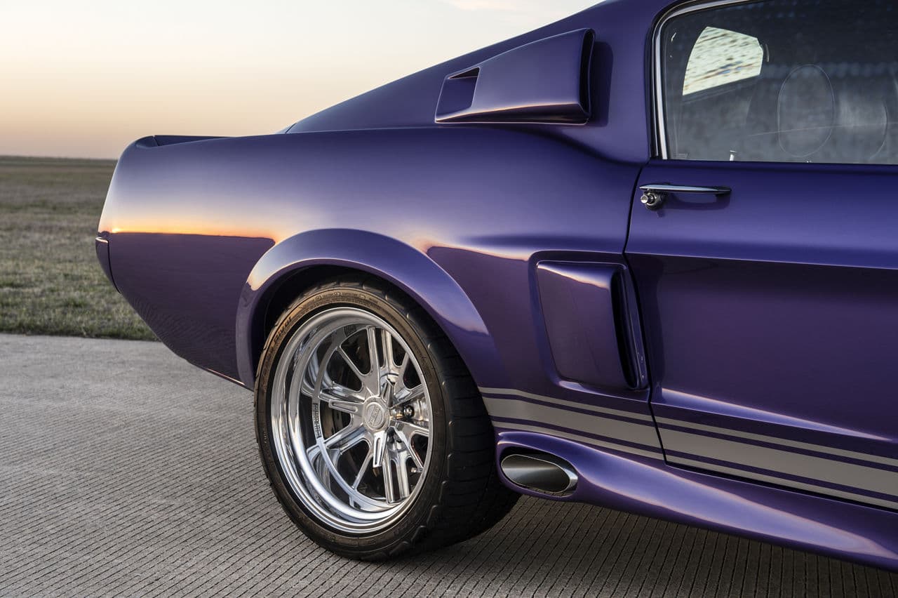 Detail view of 1967 Ford Mustang GT500 with wheels