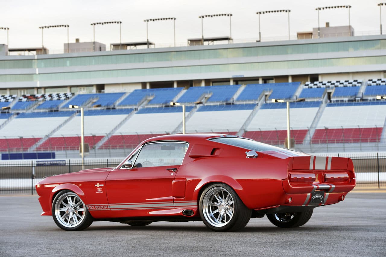 Front view of 1967 Ford Mustang GT500 with wheels