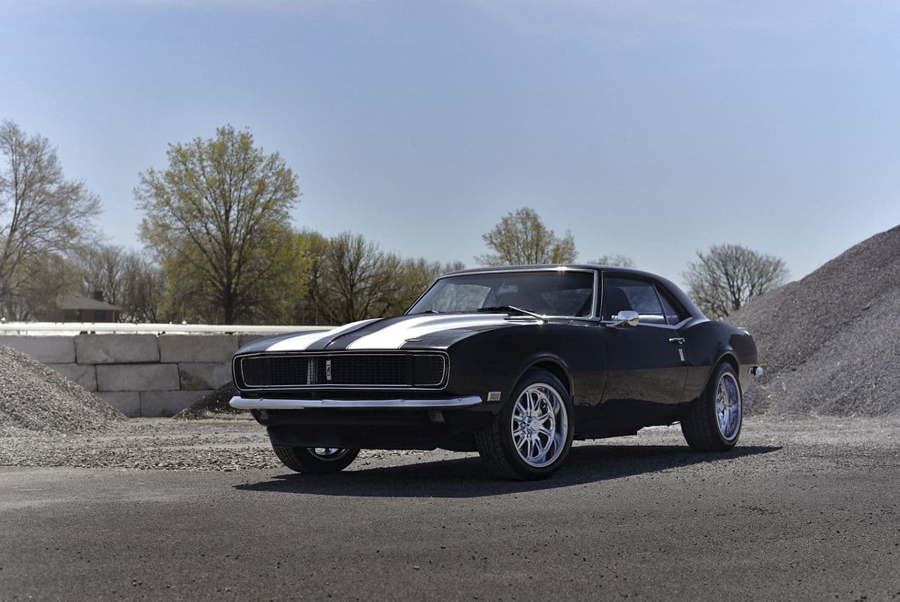 Front view of 1968 Chevrolet Camaro with wheels