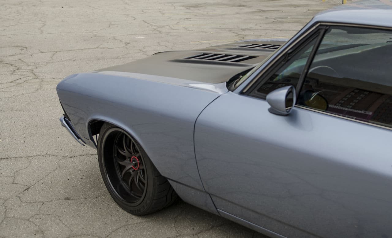 Side profile of 1968 Chevrolet Chevelle with wheels