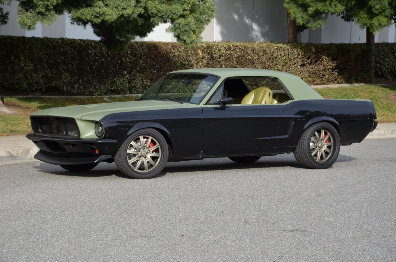 Front view of 1968 Ford Mustang with wheels