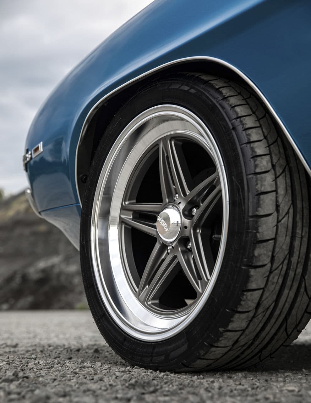 Front view of 1969 Chevrolet Camaro with wheels