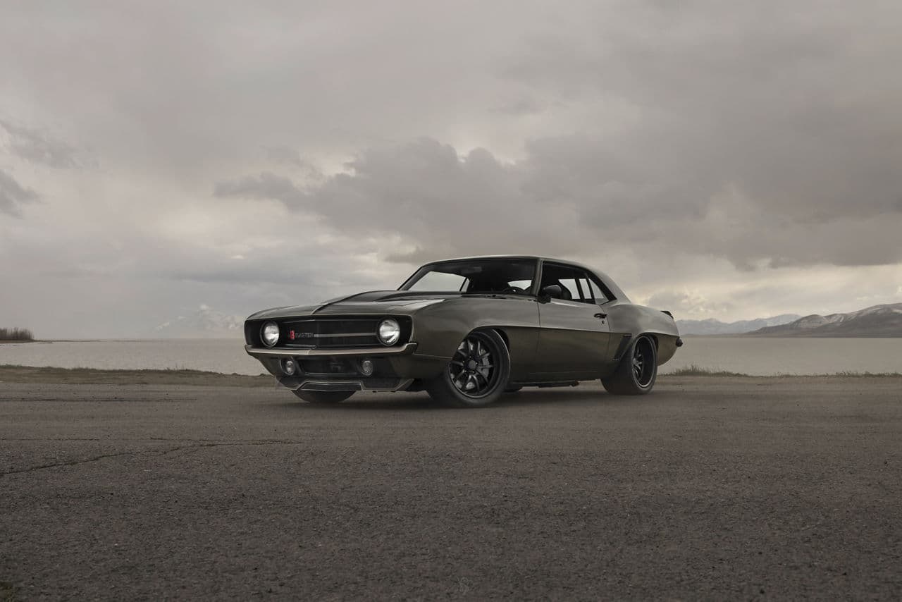 Front view of 1969 Chevrolet Camaro with wheels
