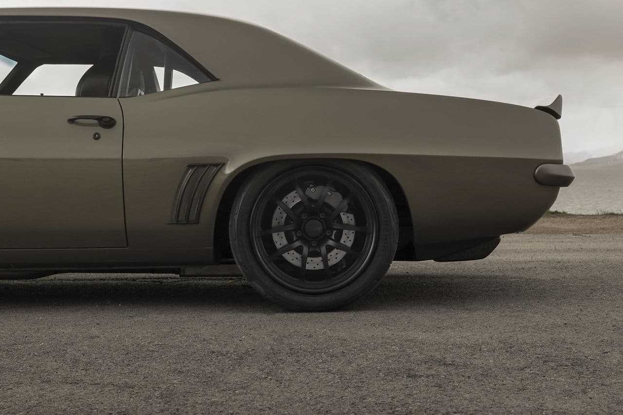 Interior of 1969 Chevrolet Camaro with wheels