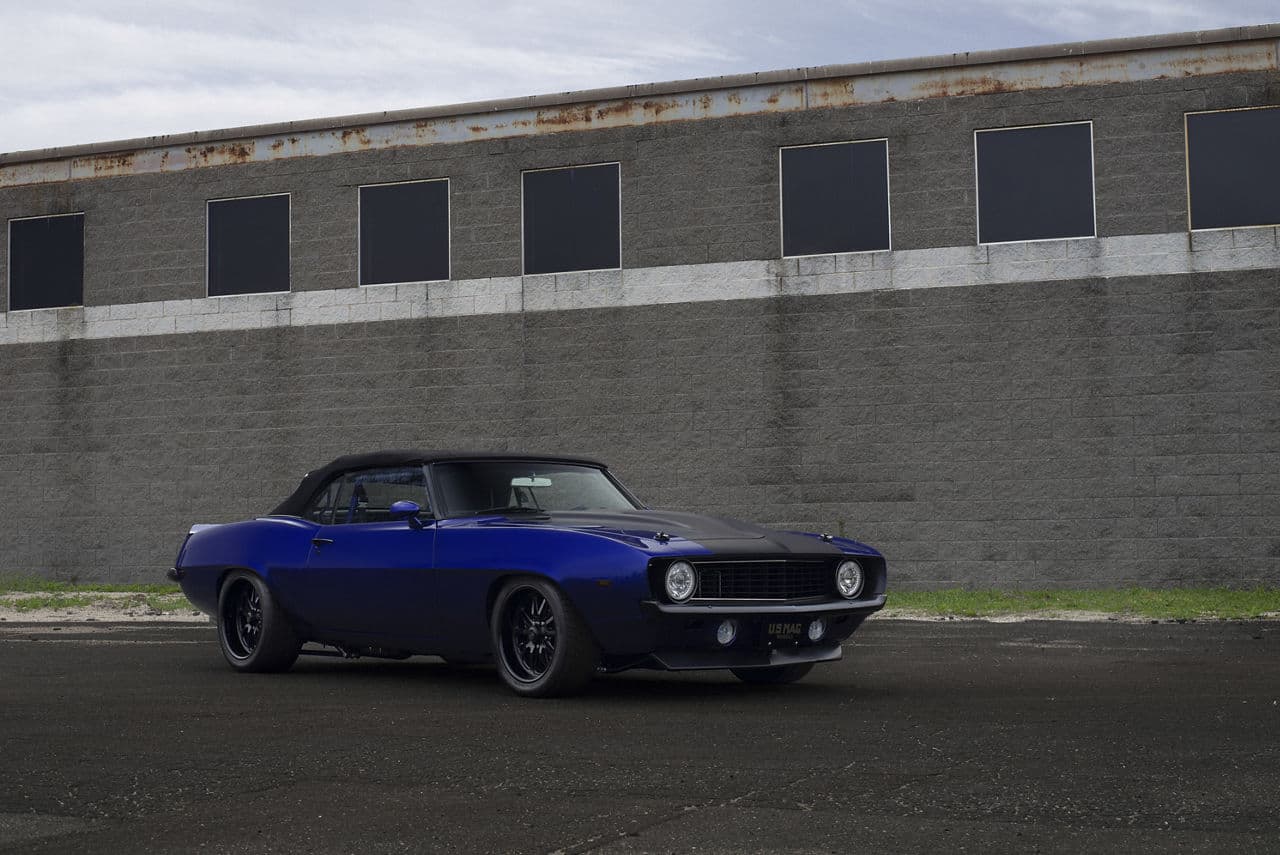 Front view of 1969 Chevrolet Camaro with wheels