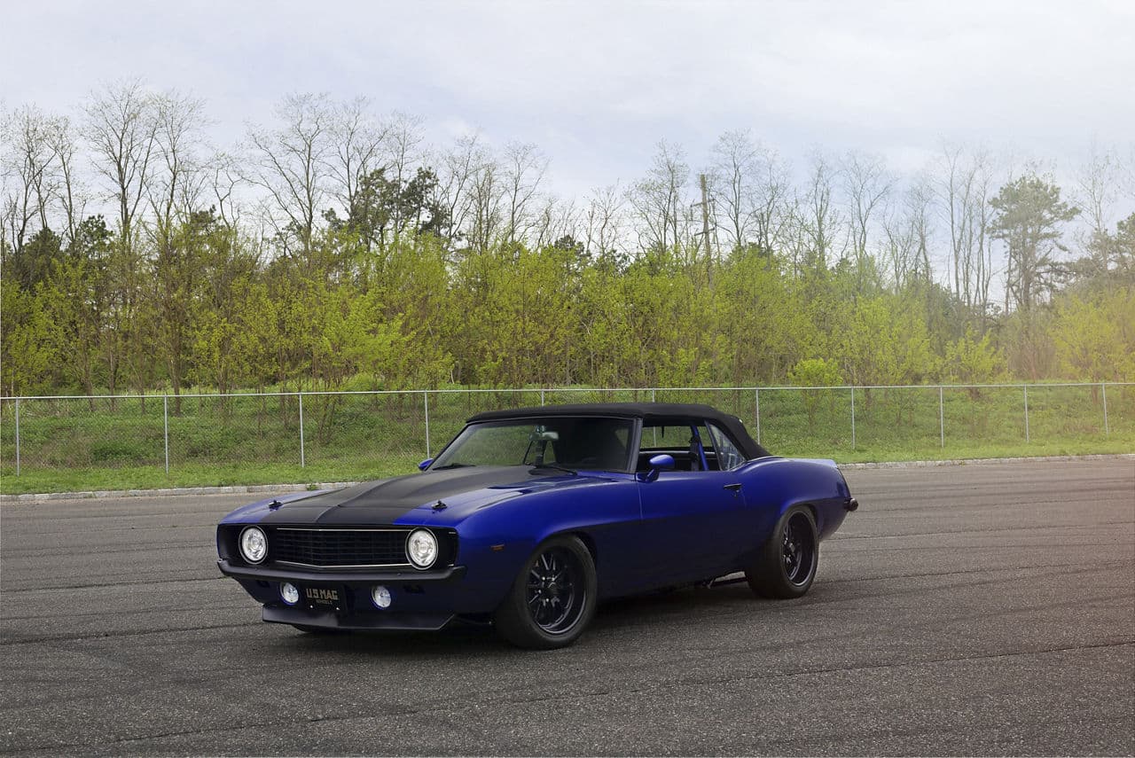 Rear view of 1969 Chevrolet Camaro with wheels