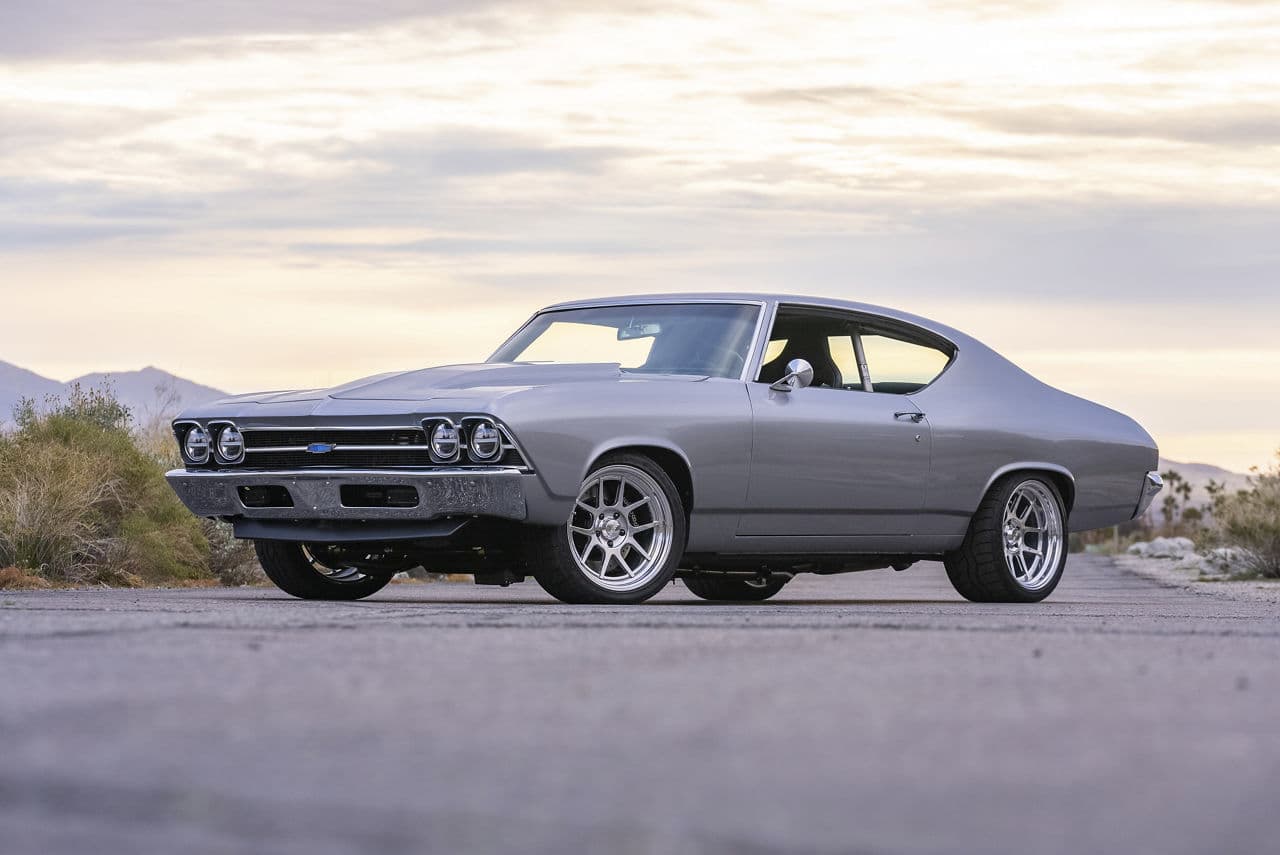 Front view of 1969 Chevrolet Chevelle with wheels