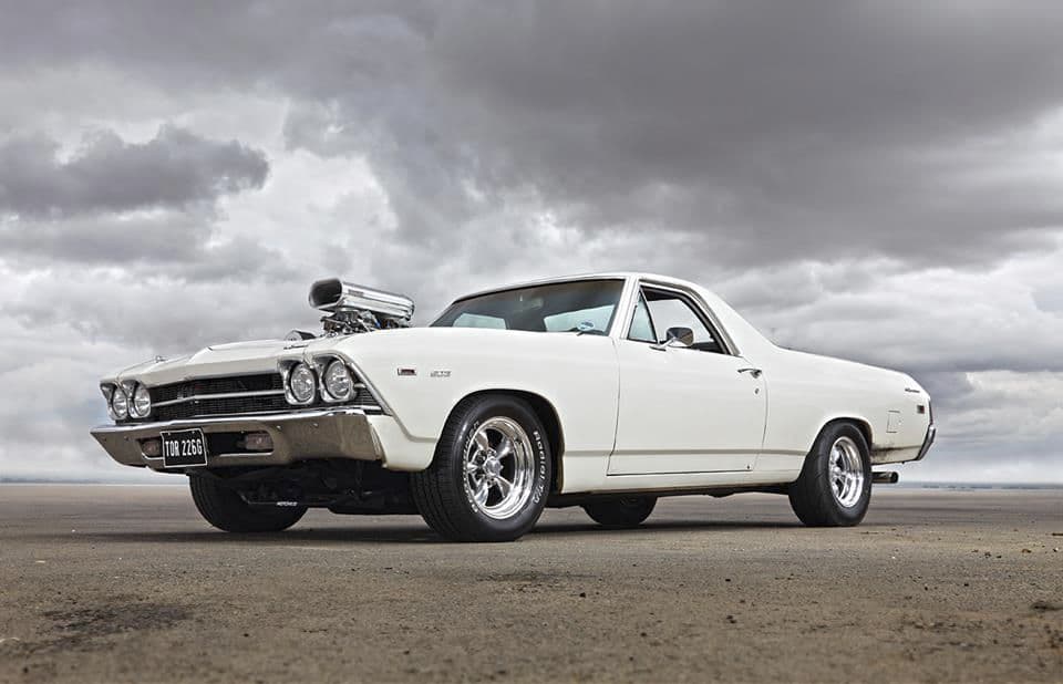 Front view of 1969 Chevrolet El Camino with wheels