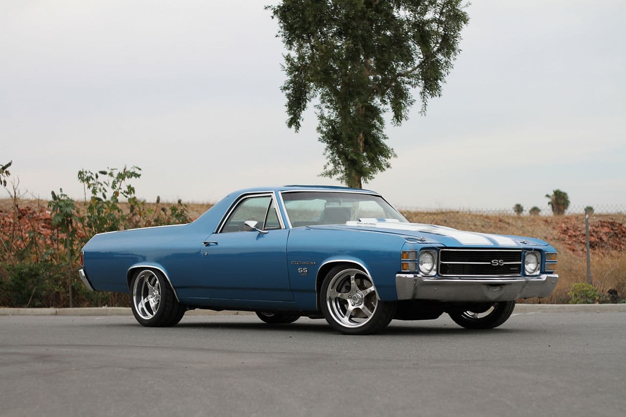 Front view of 1969 Chevrolet El Camino with wheels
