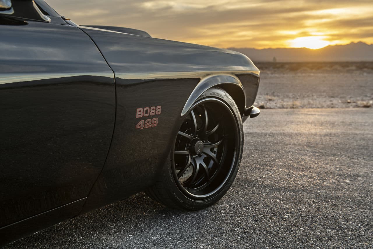 Interior of 1969 Ford Mustang Boss 429 with wheels