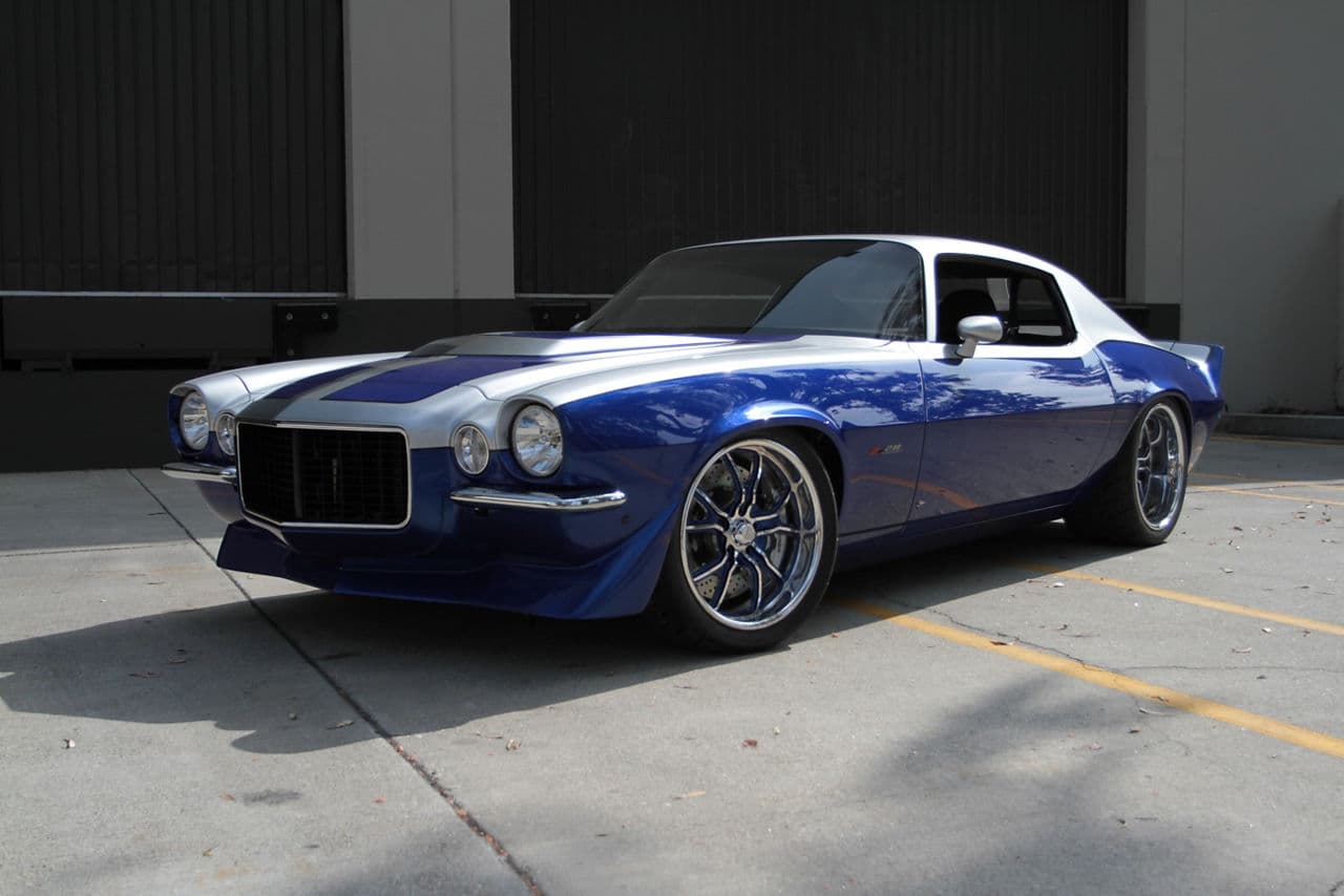 Rear view of 1970 Chevrolet Camaro with wheels