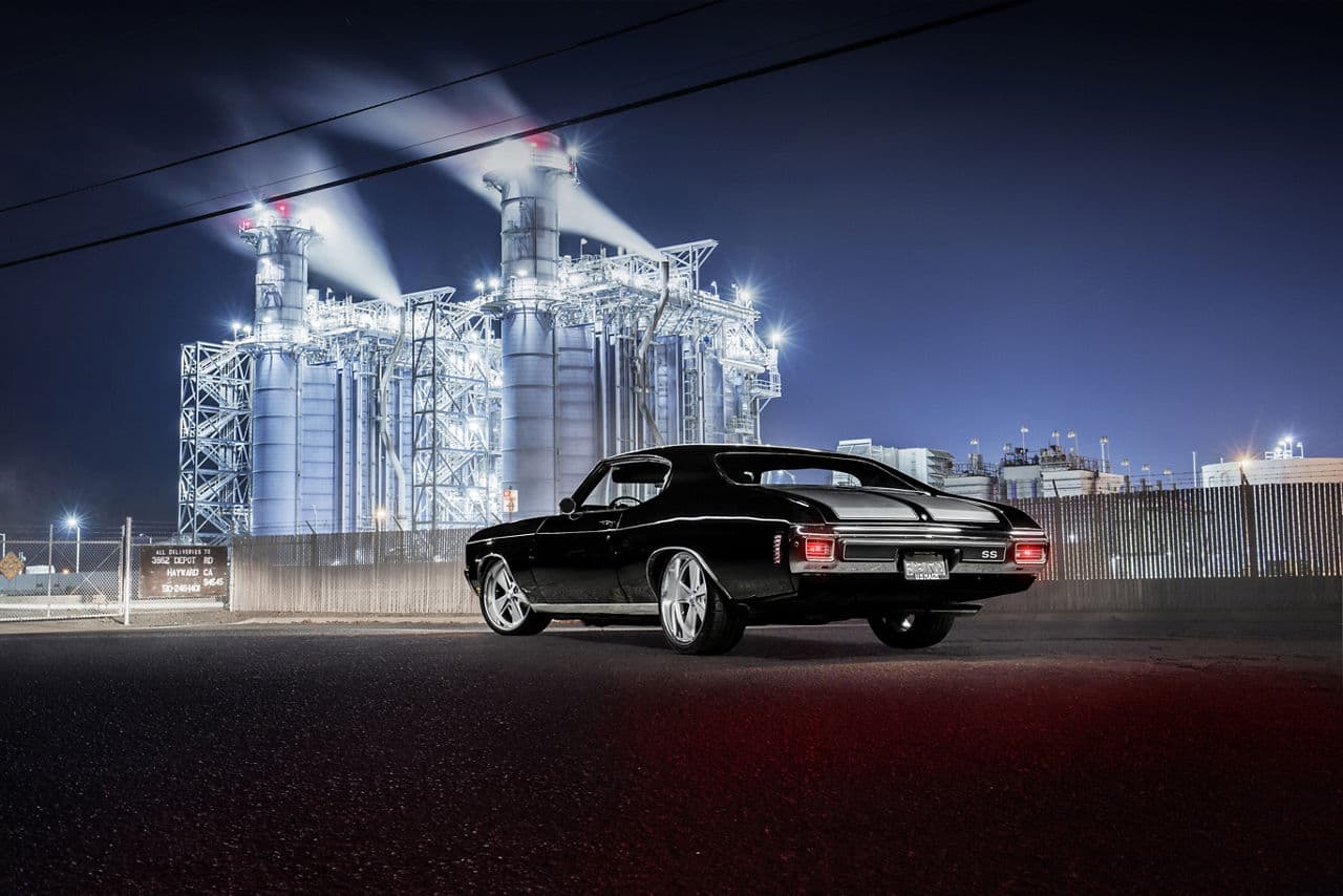 Front view of 1970 Chevrolet Chevelle with wheels