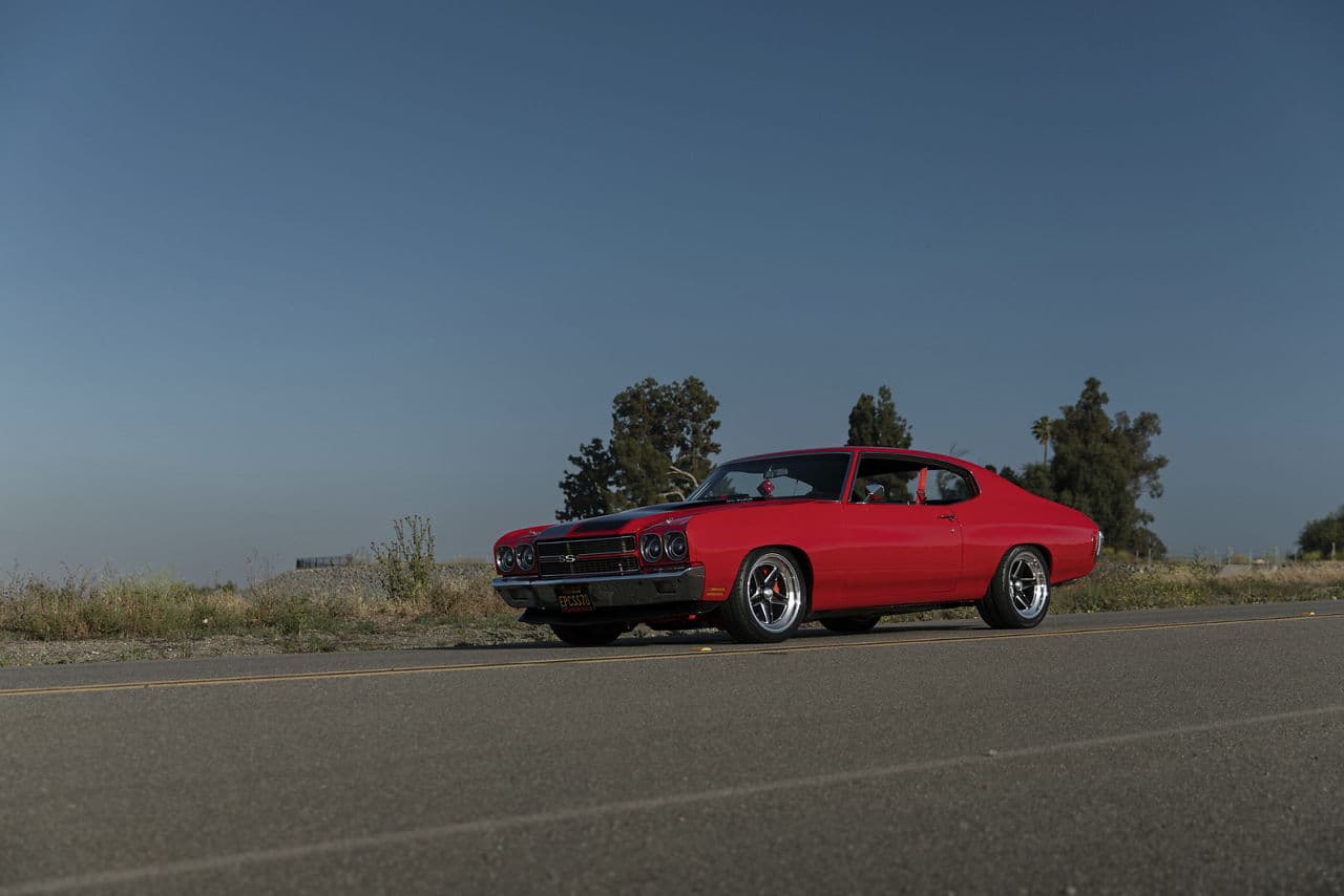 Front view of 1970 Chevrolet Chevelle with wheels