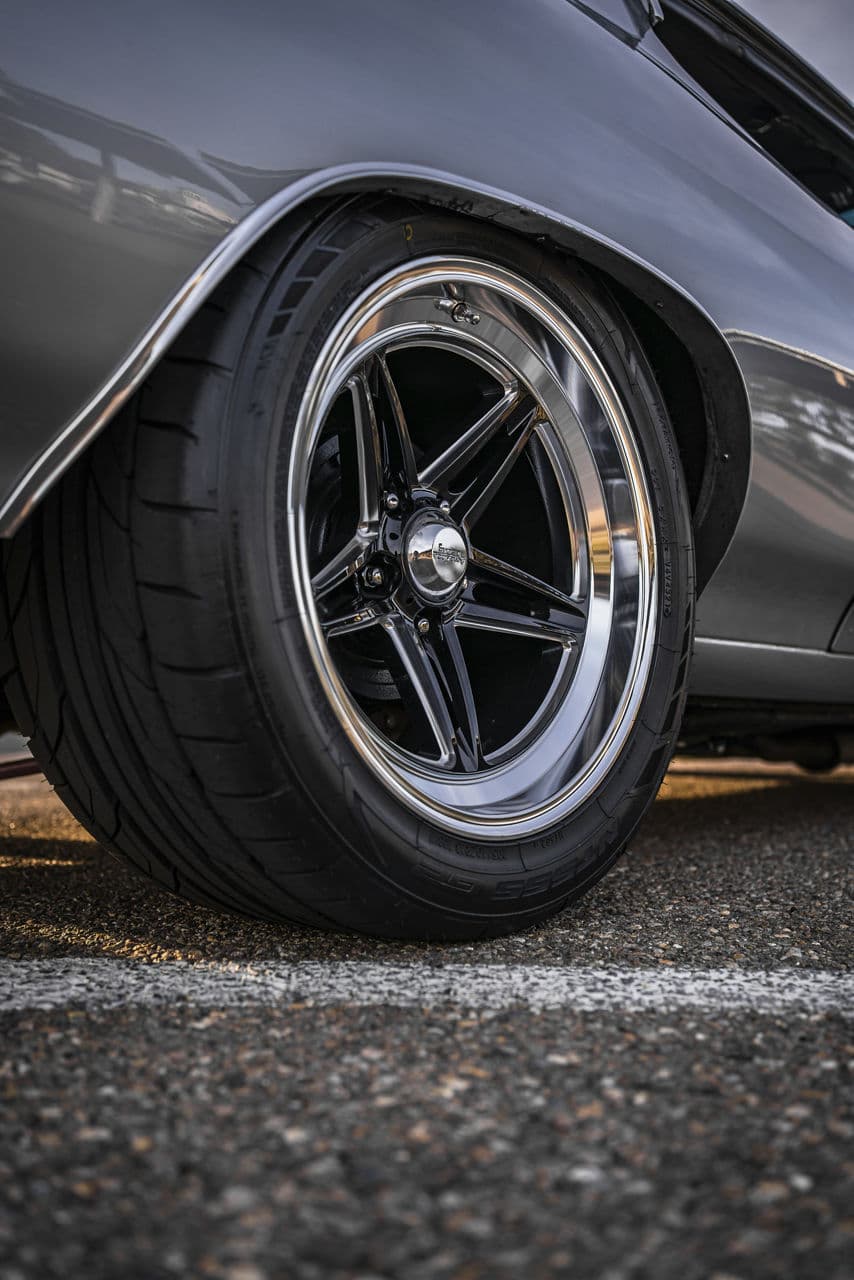 Rear view of 1970 Chevrolet Chevelle with wheels