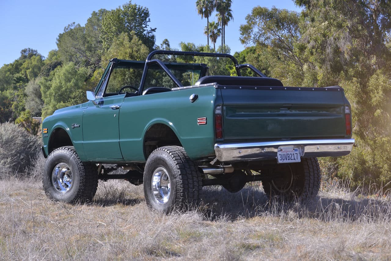 Side profile of 1971 Chevrolet Blazer with wheels
