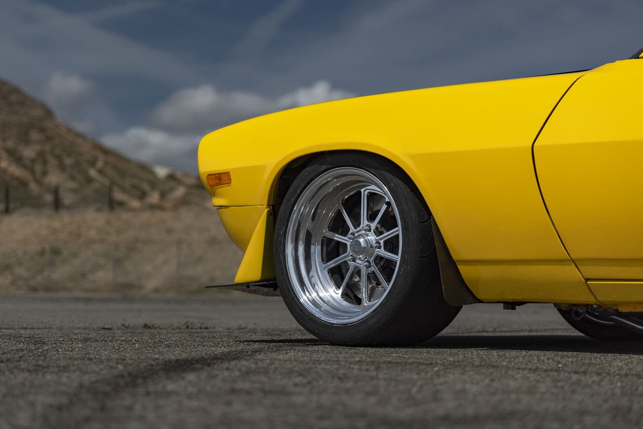 Rear view of 1971 Chevrolet Camaro with wheels