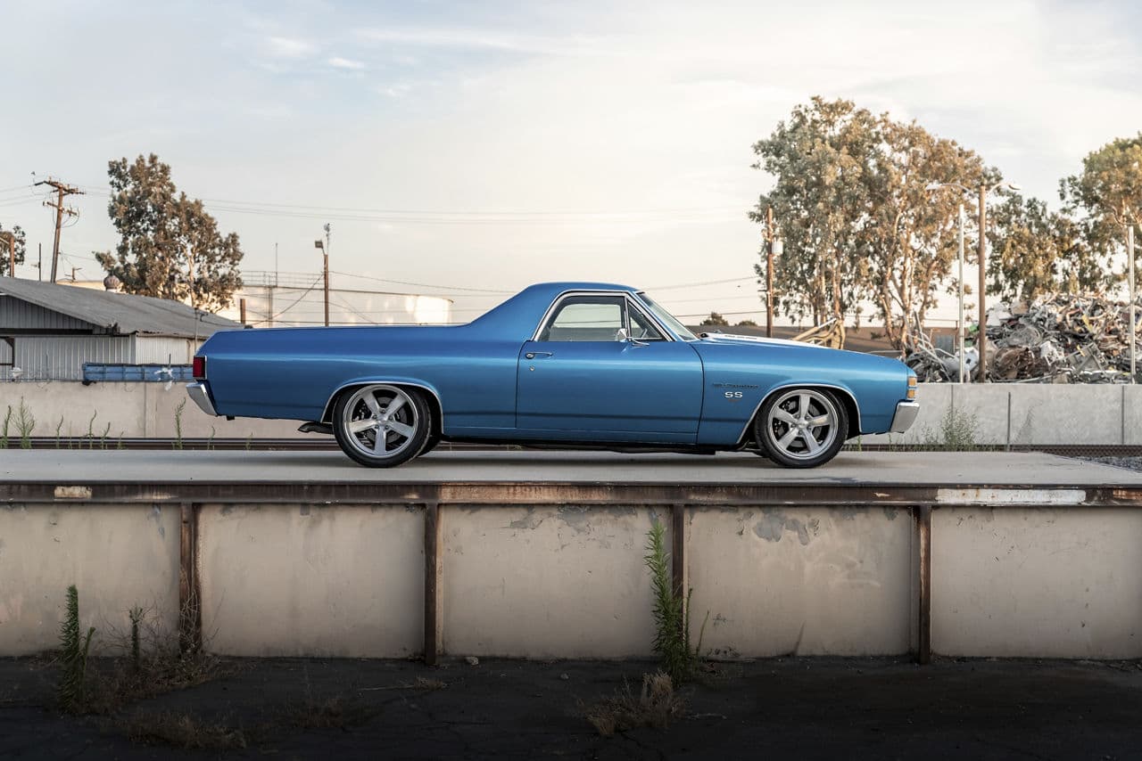 Rear view of 1971 Chevrolet El Camino with wheels