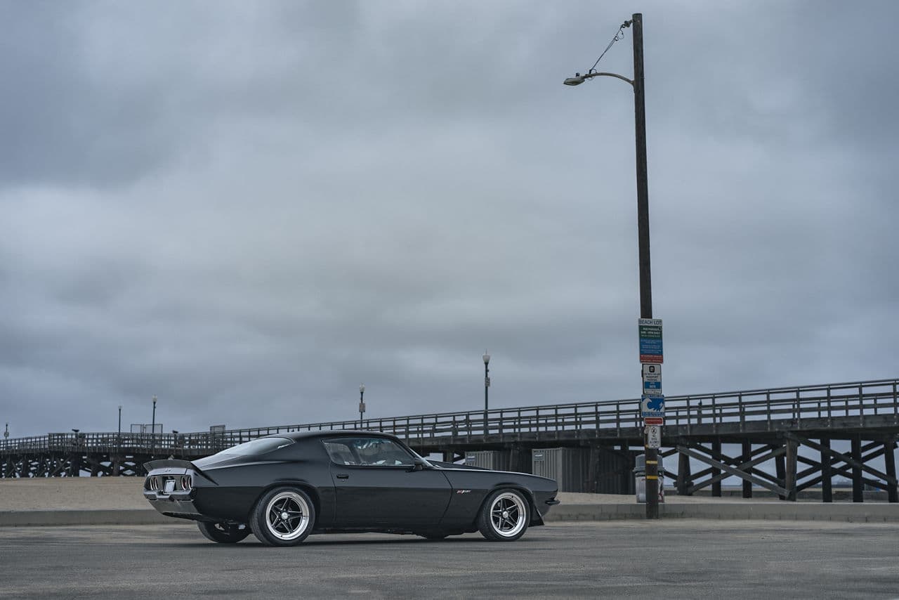Rear view of 1973 Chevrolet Camaro with wheels