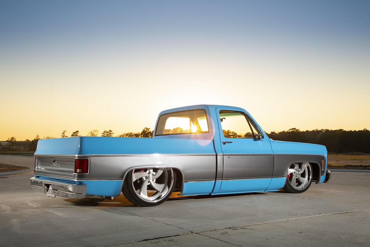Front view of 1980 GMC C15 with wheels