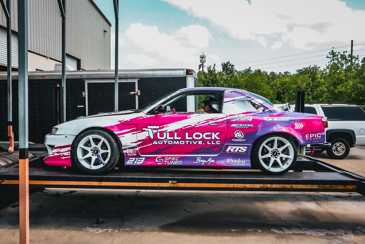 Side profile of 1995 Nissan 200SX with wheels