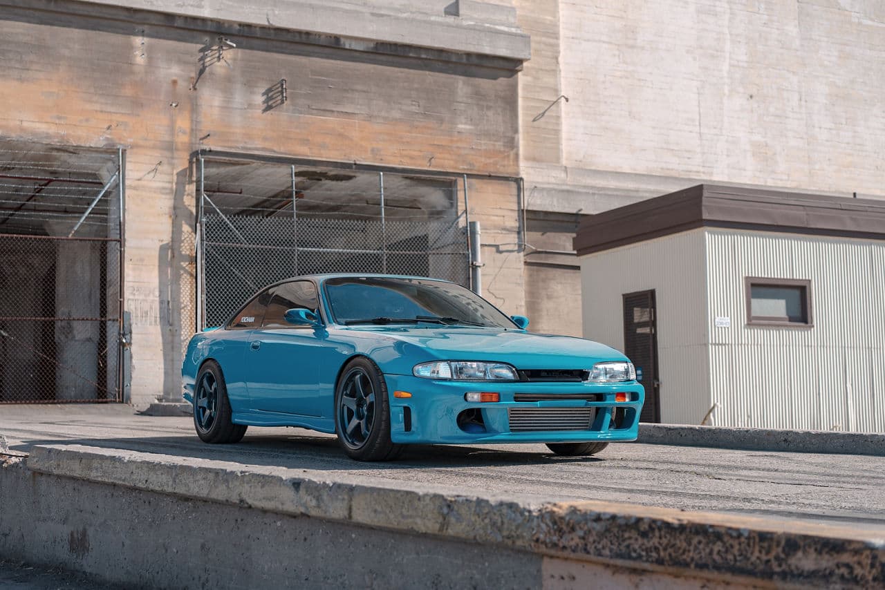 Detail view of 1995 Nissan 240SX with wheels