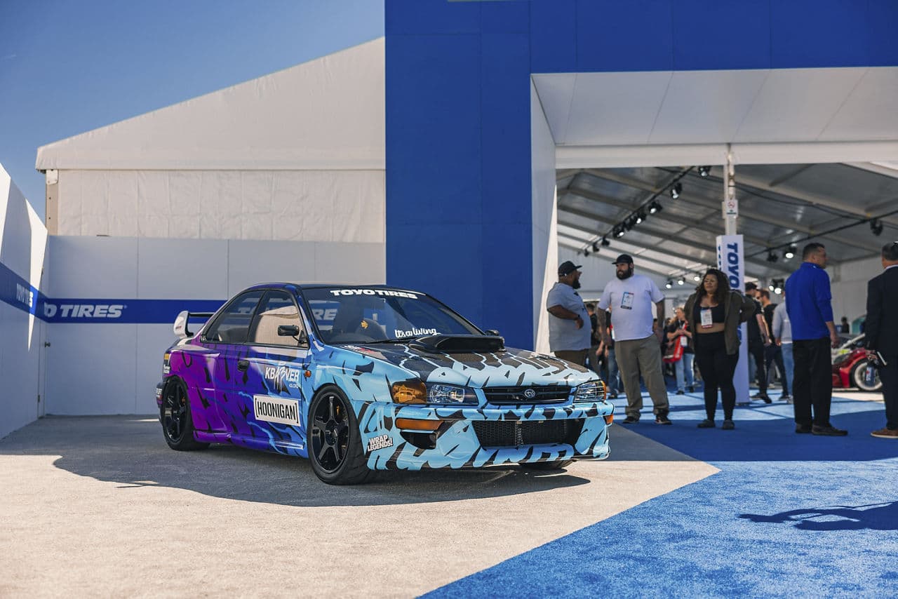 Front view of 1995 Subaru WRX with wheels