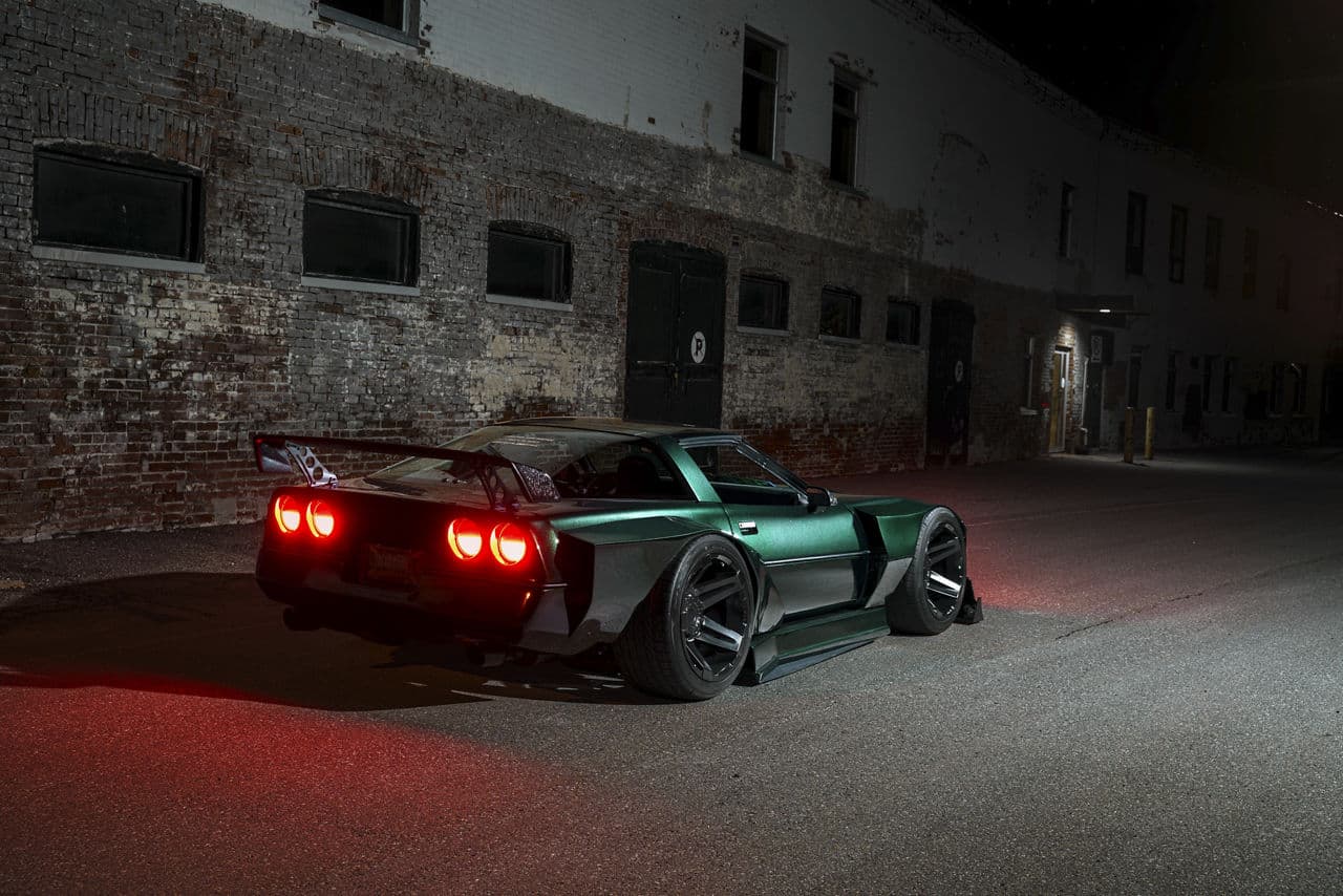 Rear view of 1996 Chevrolet Corvette with wheels