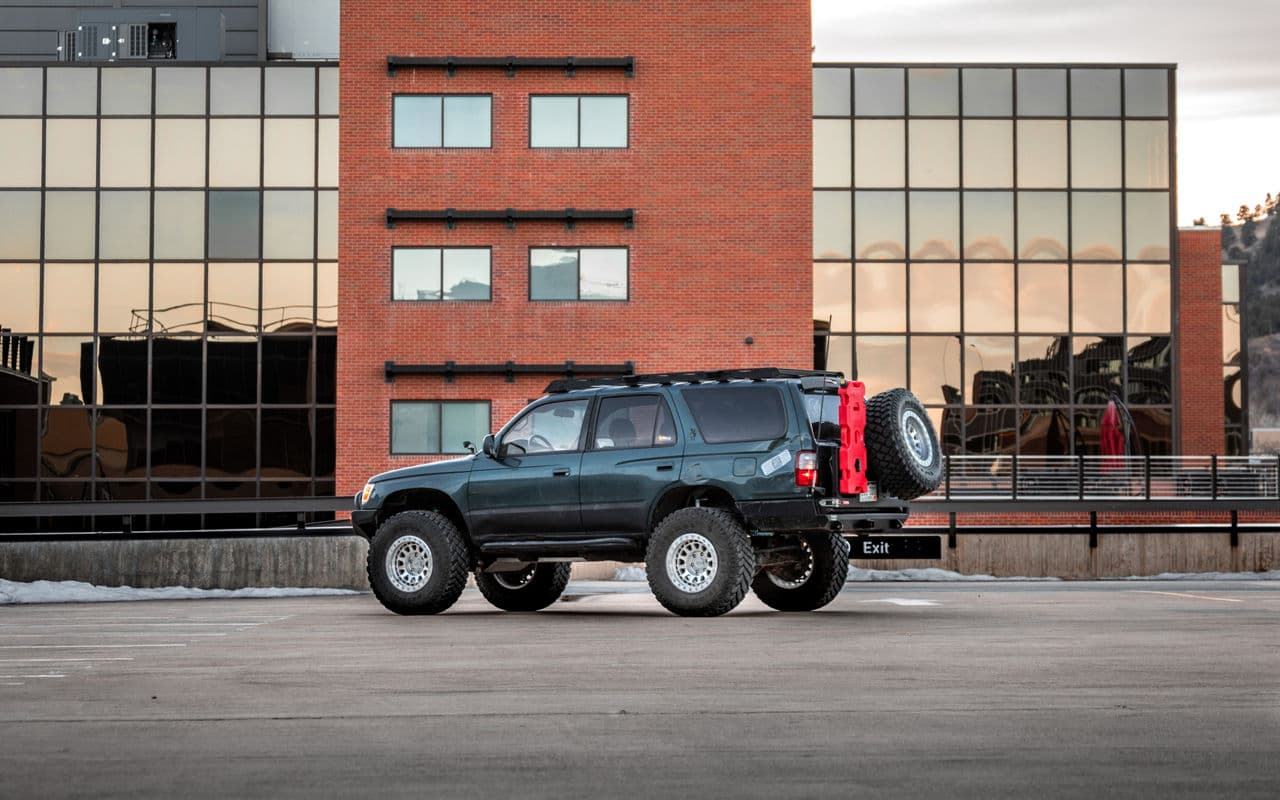 Interior of 1997 Toyota 4Runner with wheels
