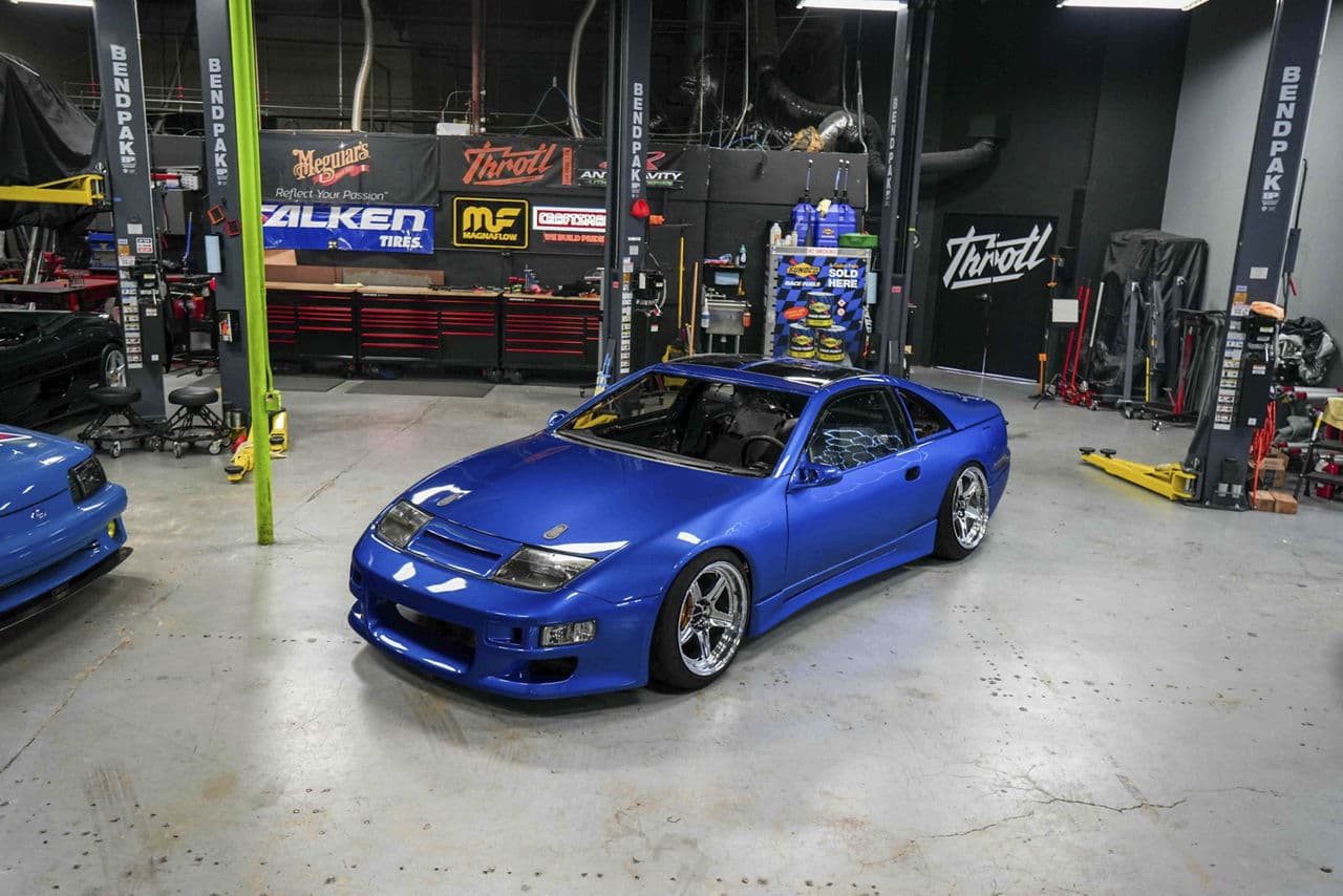 Interior of 1999 Nissan 300ZX with tuner wheels
