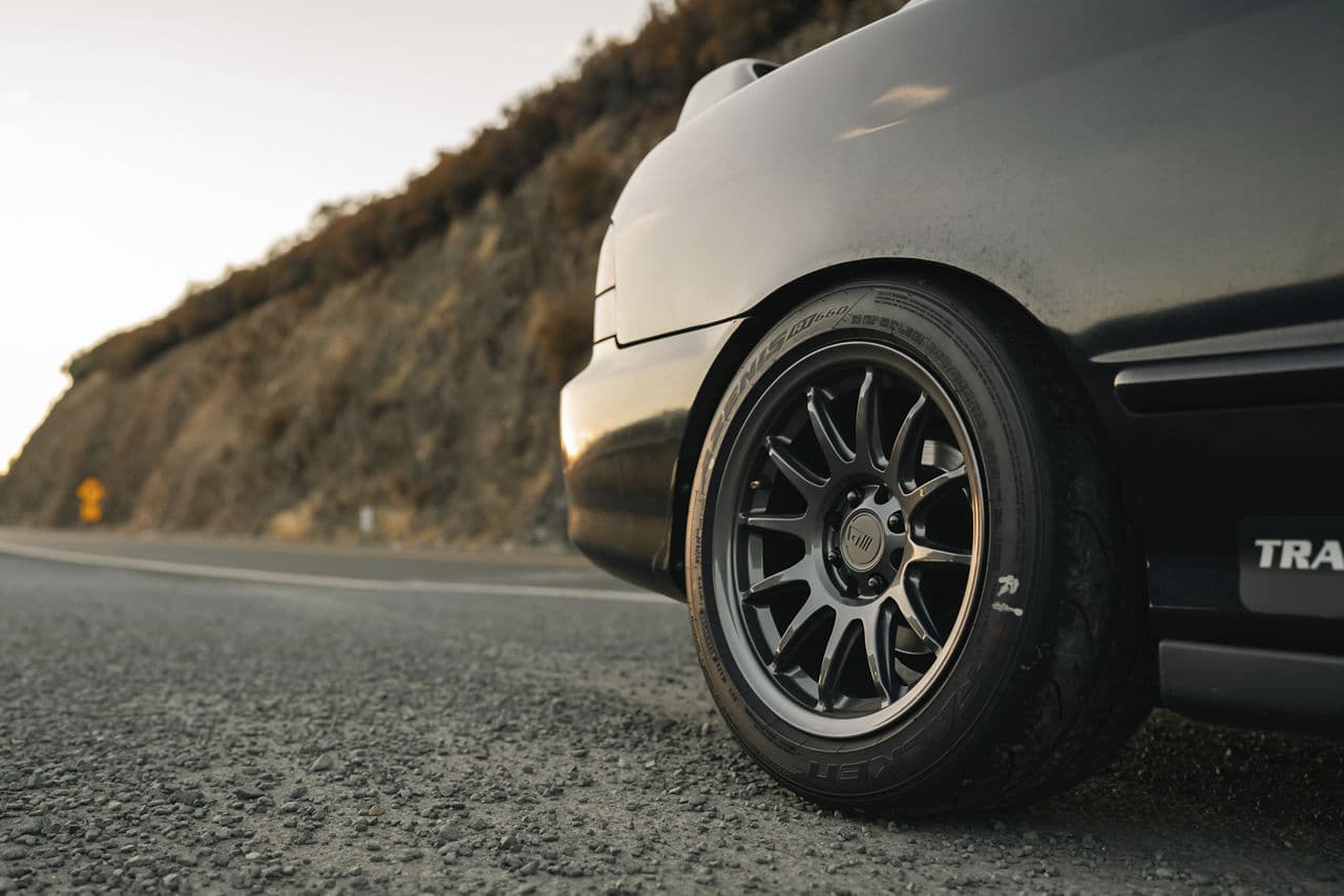 Interior of 2000 Acura Integra with wheels
