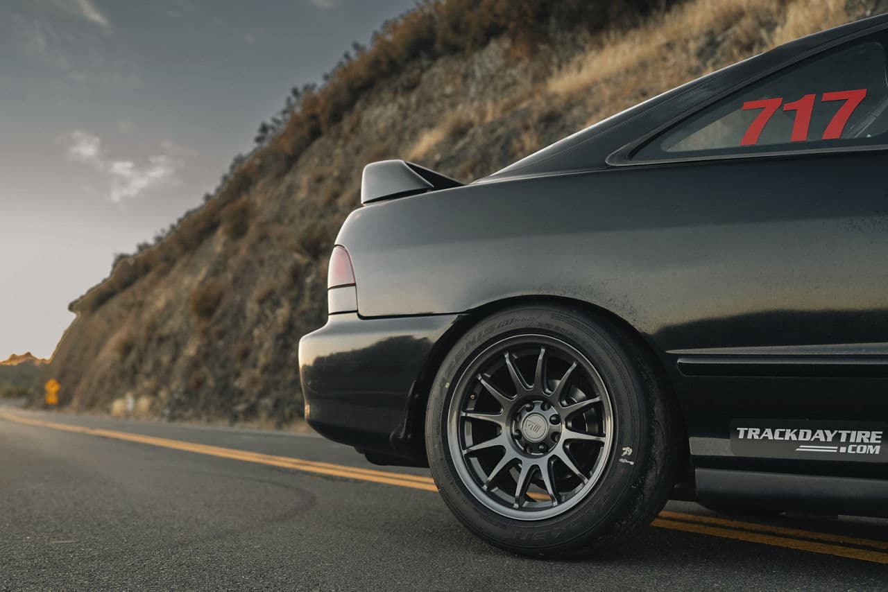 Detail view of 2000 Acura Integra with wheels