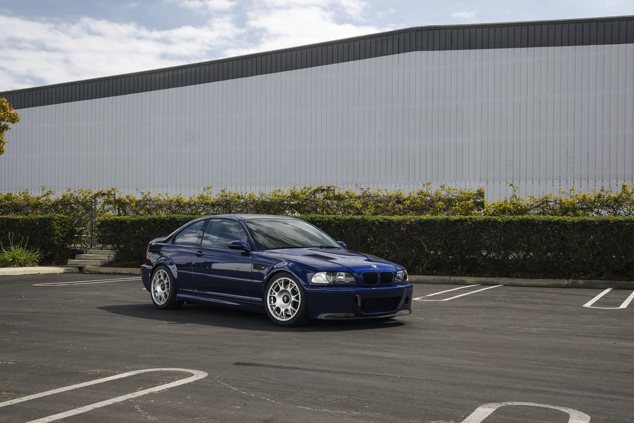 Side profile of 2002 BMW M3 with wheels