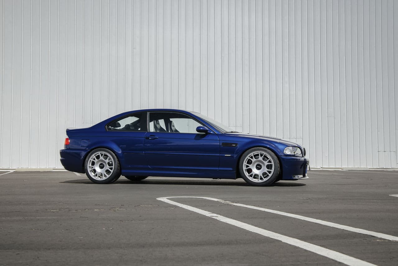 Detail view of 2002 BMW M3 with wheels