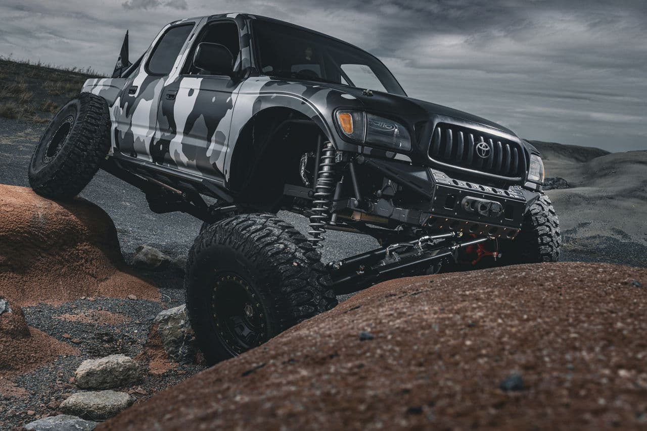 Detail view of 2003 Toyota Tacoma with wheels