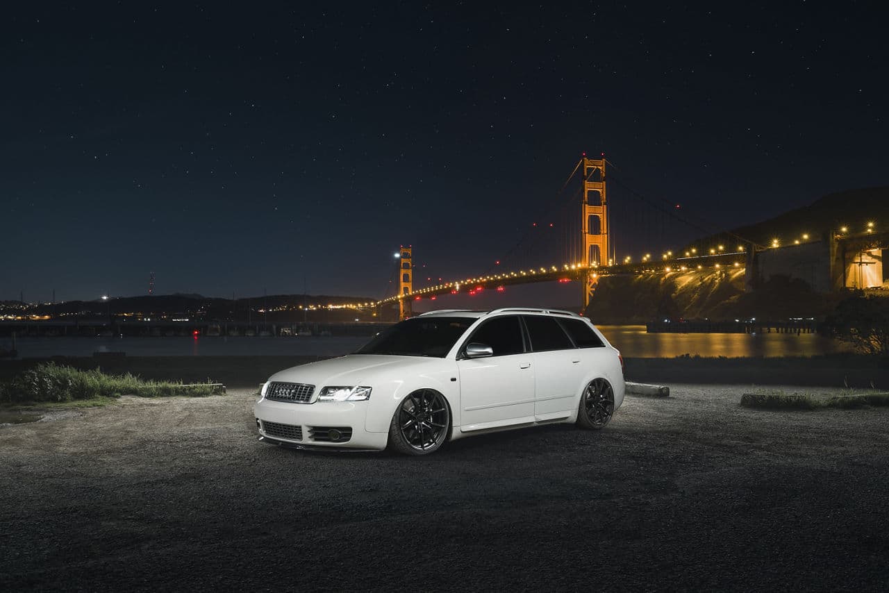 Front view of 2004 Audi S4 with wheels