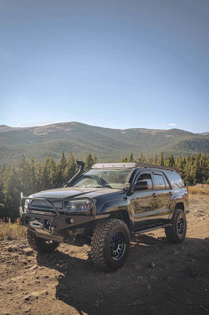 Detail view of 2005 Toyota 4Runner with vehicle wraps