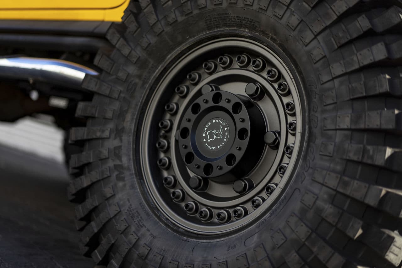 Side profile of 2008 Hummer H2 with truck suv wheels