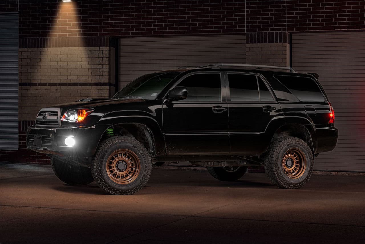 Side profile of 2008 Toyota 4Runner with truck suv wheels