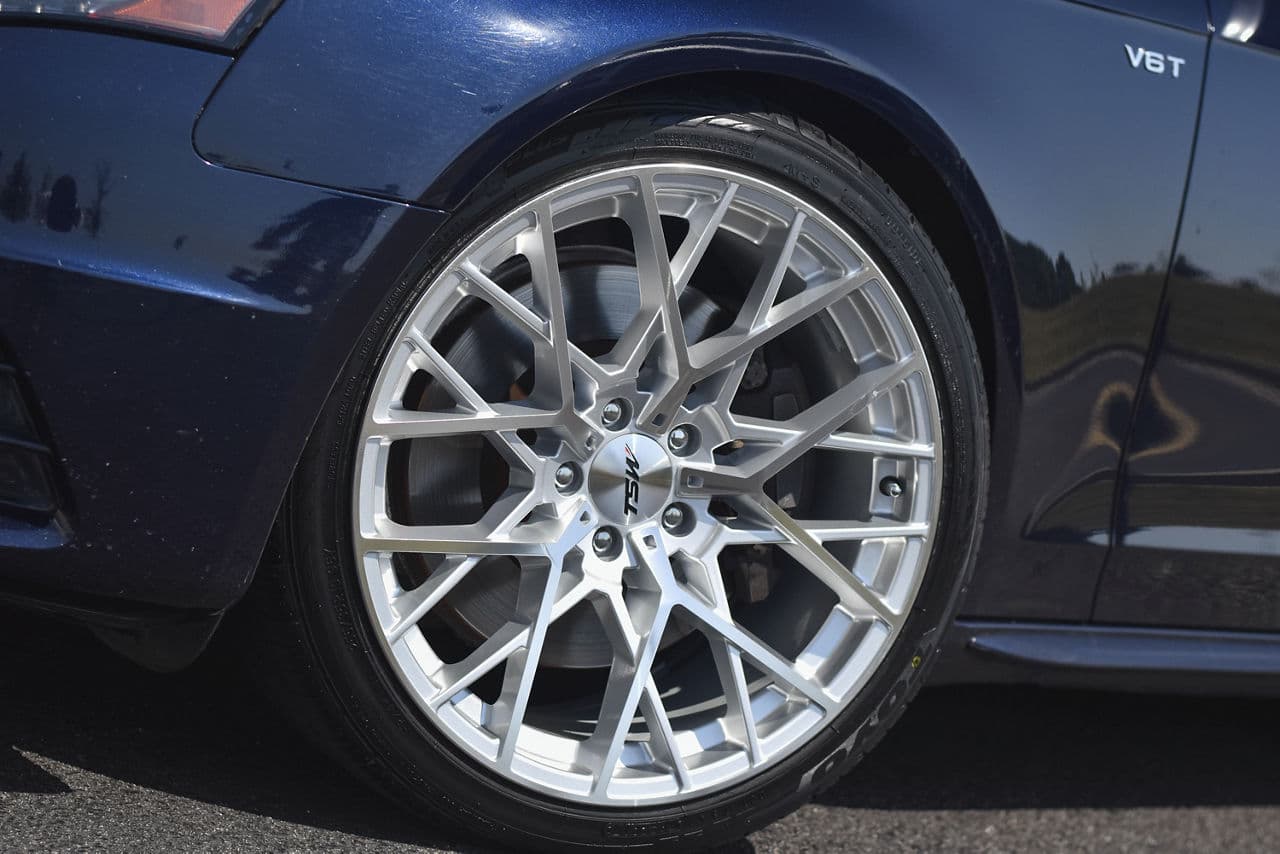 Rear view of 2011 Audi S4 with wheels