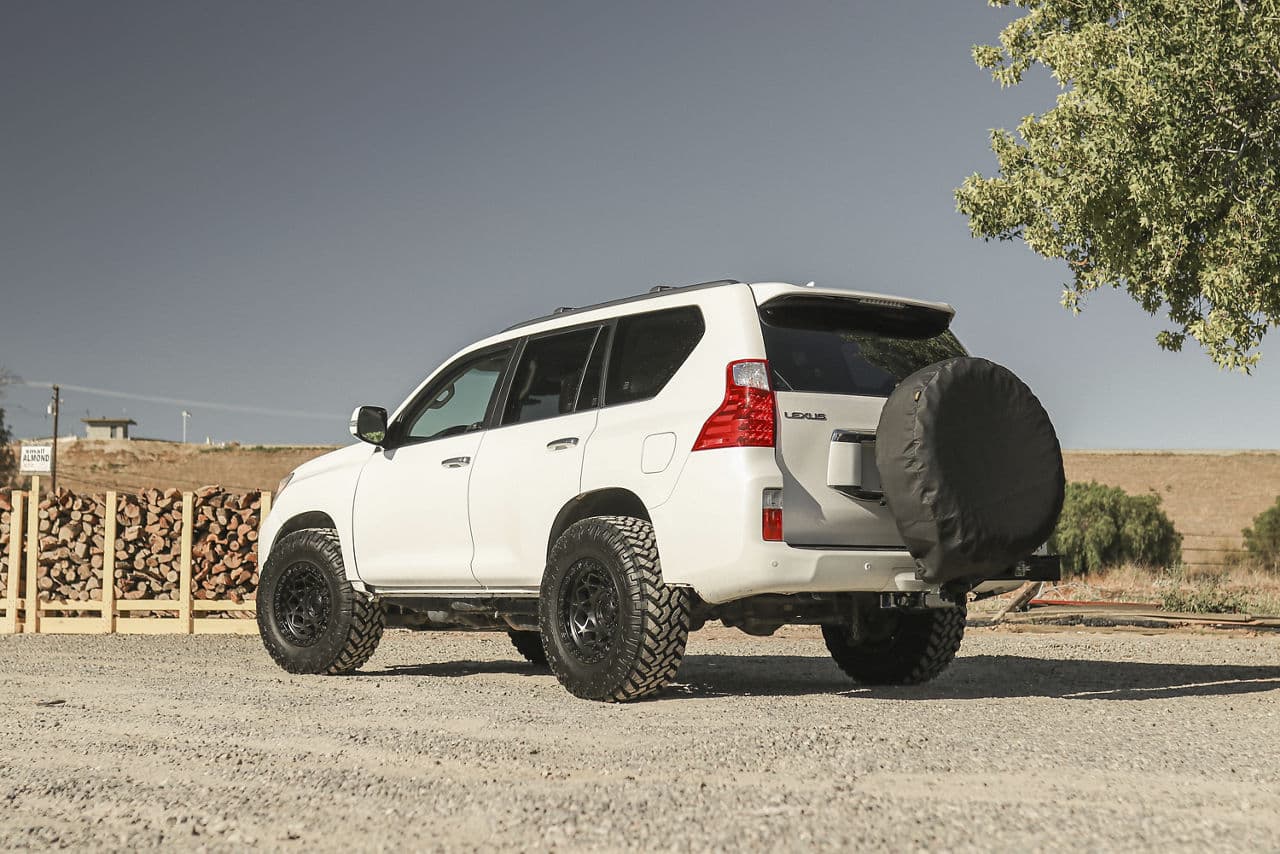Side profile of 2011 Lexus GX460 with wheels
